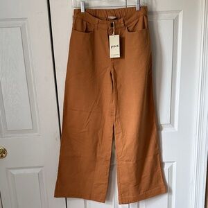 Pact Tan Wide-Leg Pants